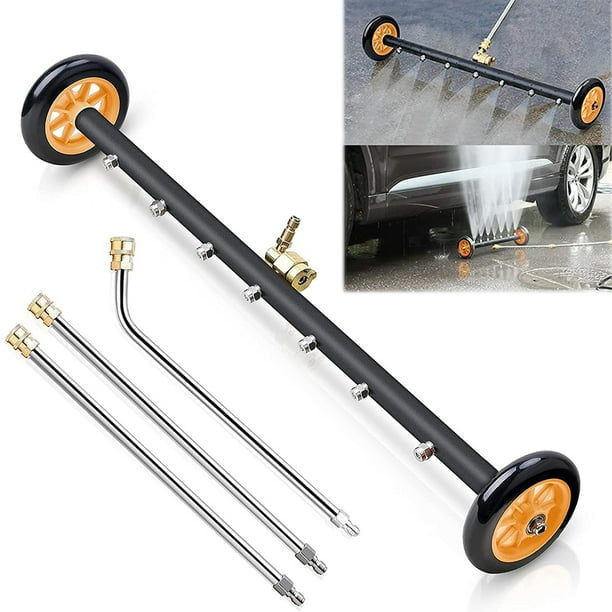 Nettoyeur Haute Pression Sous-Châssis VIGRUE 2-en-1 – Brosse à Eau 24” pour Voiture