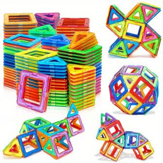 Blocs Magnétiques Éducatifs – Jeu de Construction Créatif pour Enfants