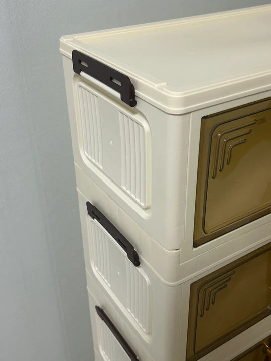 Armoire Pliante Modulable avec Portes Transparentes – Rangement Intelligent & Gain d’Espace