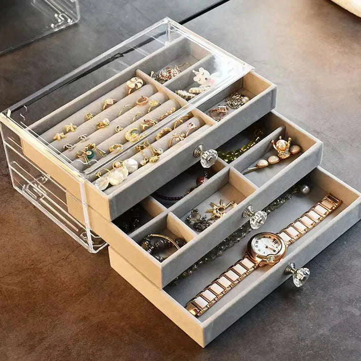 Coffret de Rangement de Bijoux Multifonctionnel