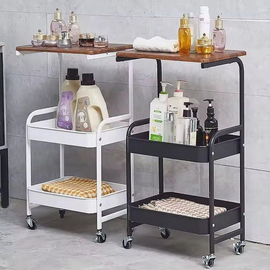 Chariot de Rangement 3 Niveaux Étagères Perforées – Maison 7