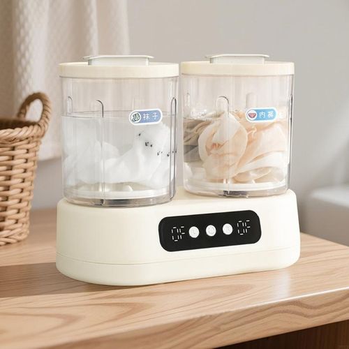 Mini Machine à Laver Portable Double Compartiment – Double Cuve Pratique