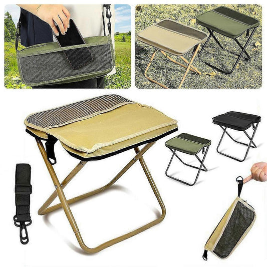 Tabouret Pliant Portable – Chaise de Camping avec Sac de Transport