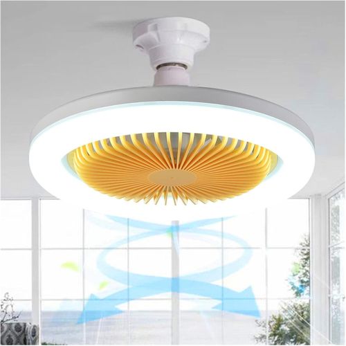 Ventilateur de Plafond avec Lumière Intégrée et Télécommande – 30W Silencieux