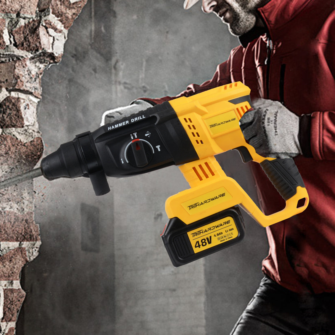 Perforateur-Burineur Sans Fil avec Coffret Complet