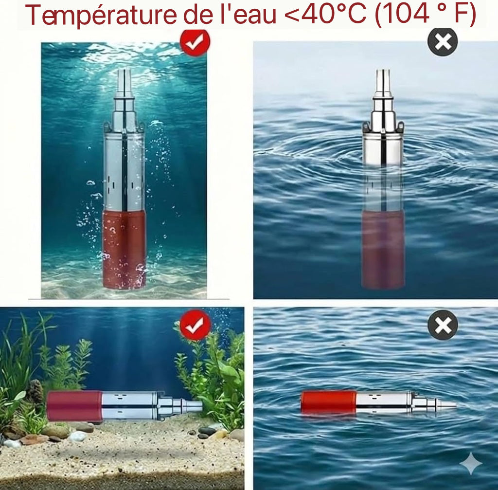 Pompe à eau solaire DC pour puits, irrigation et usage agricole
