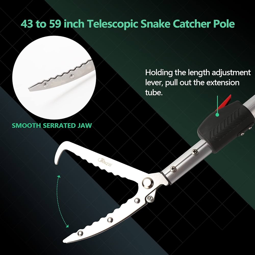 Tongs de Serpent Professionnelles – Outil de Capture Robuste pour Serpents Venimeux