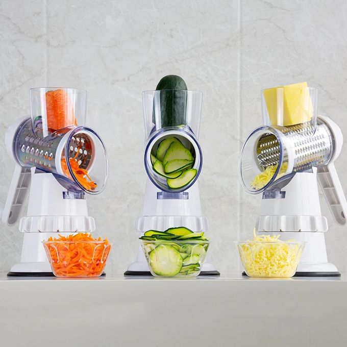Râpe multifonction, coupe-Légumes & Râpe Rotative