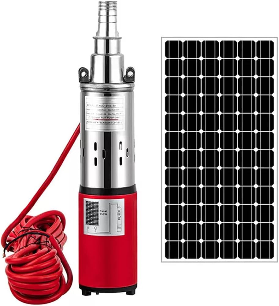 Pompe à eau solaire DC pour puits, irrigation et usage agricole