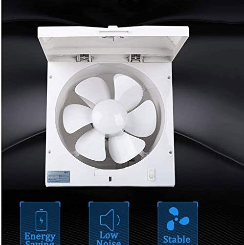 Ventilateur extracteur d'air mural conçu pour la cuisine ou la salle de bain.
