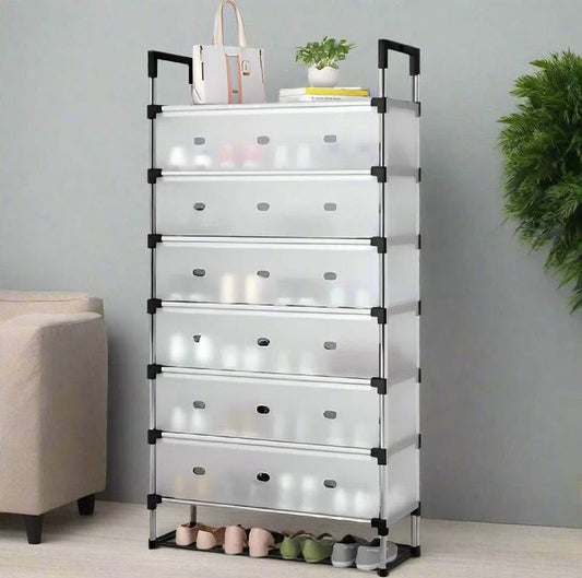 Étagère de Rangement 7 niveaux – Organisateur Pratique et Élégant
