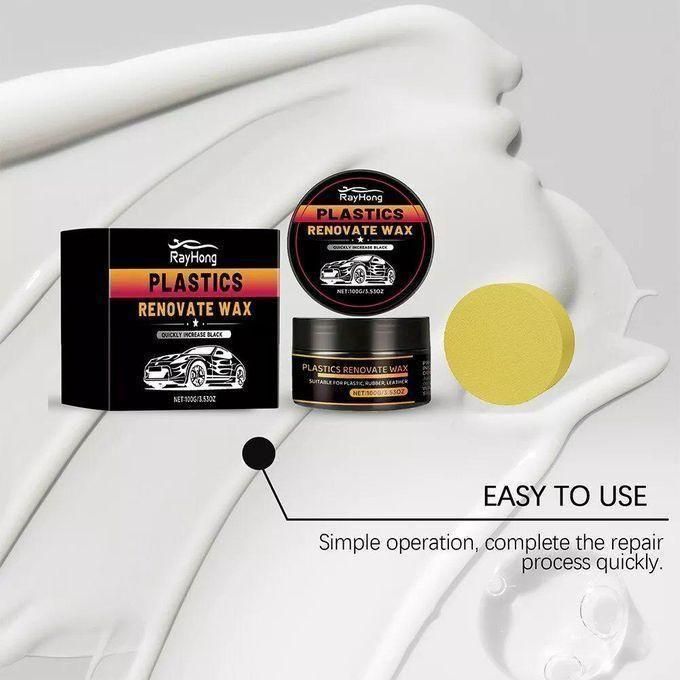 Crème de Réparation Plastique & Cuir Auto – Cire Anti-Rayures & Polissage