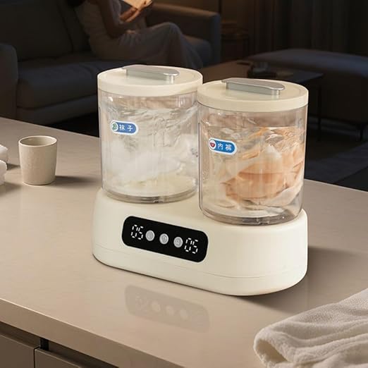 Mini Machine à Laver Portable Double Compartiment – Double Cuve Pratique