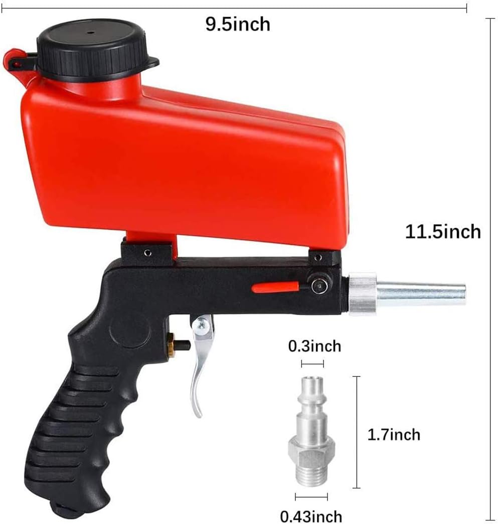 Pistolet Sableur Professionnel 90 PSI Anti-Rouille