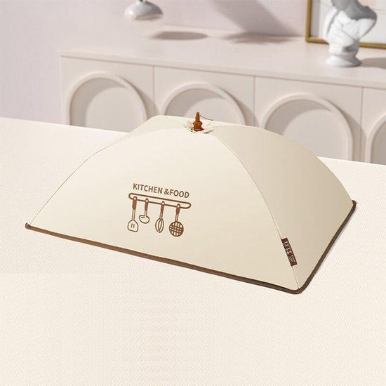 Un couvercle isolant pliable pour garder les plats chauds