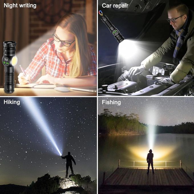 Lampe Torche Rechargeable LED – Puissante, Compacte & Intelligente