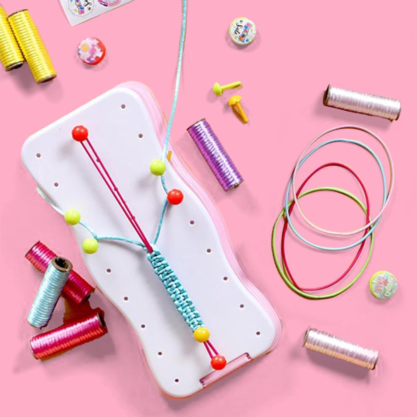 Kit Créatif pour Fabriquer des Bracelets Colorés