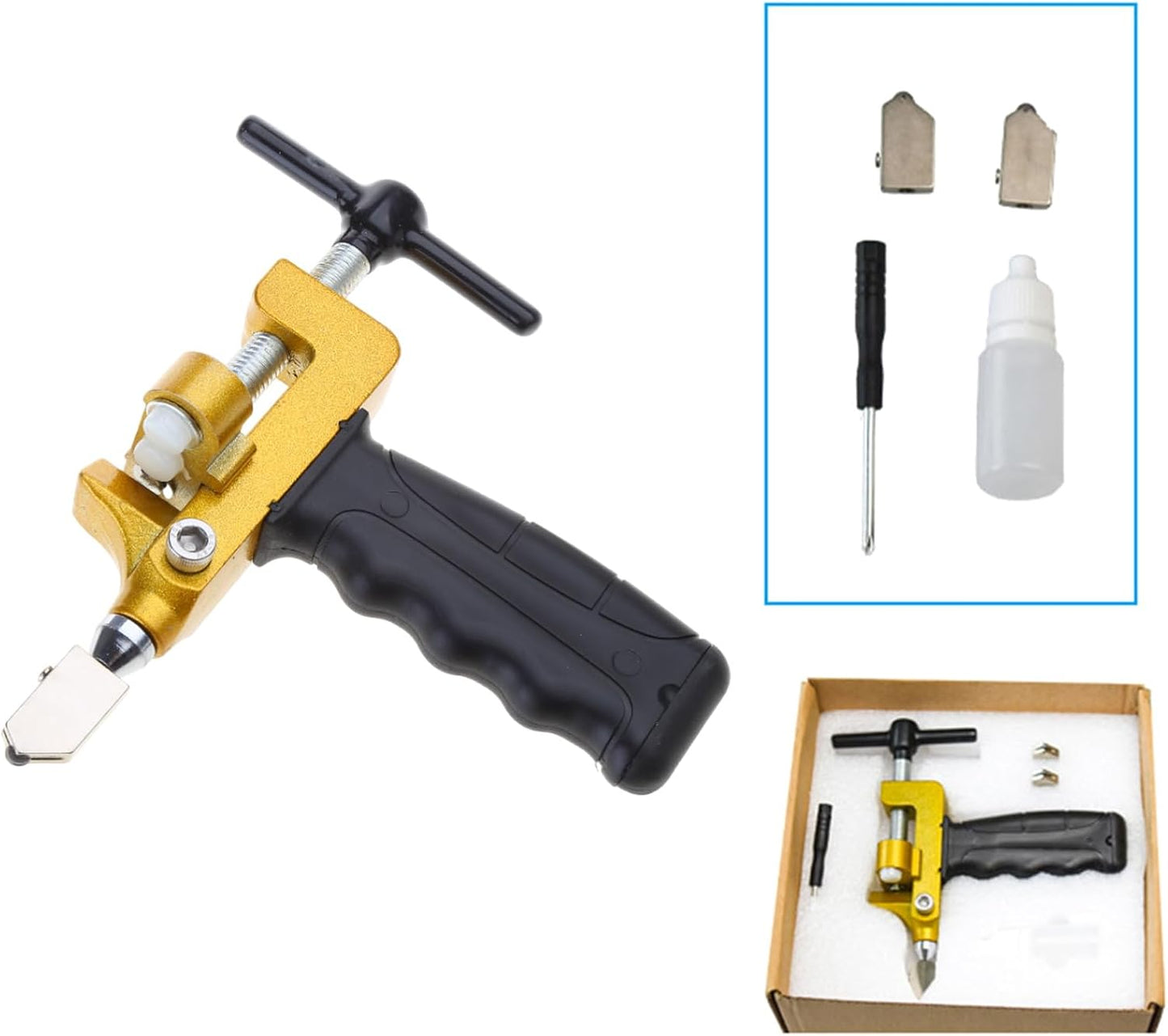 Coupe-Carreaux & Coupe-Verre 2 en 1 – Outil de Découpe Précis pour Travaux