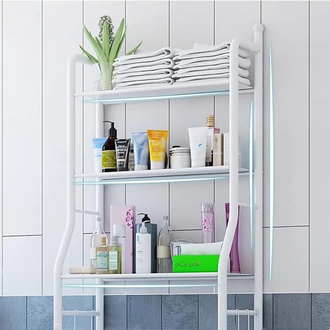 Étagère de rangement multifonctionnelle à 3 niveaux pour toilettes, organisateur de salle de bain