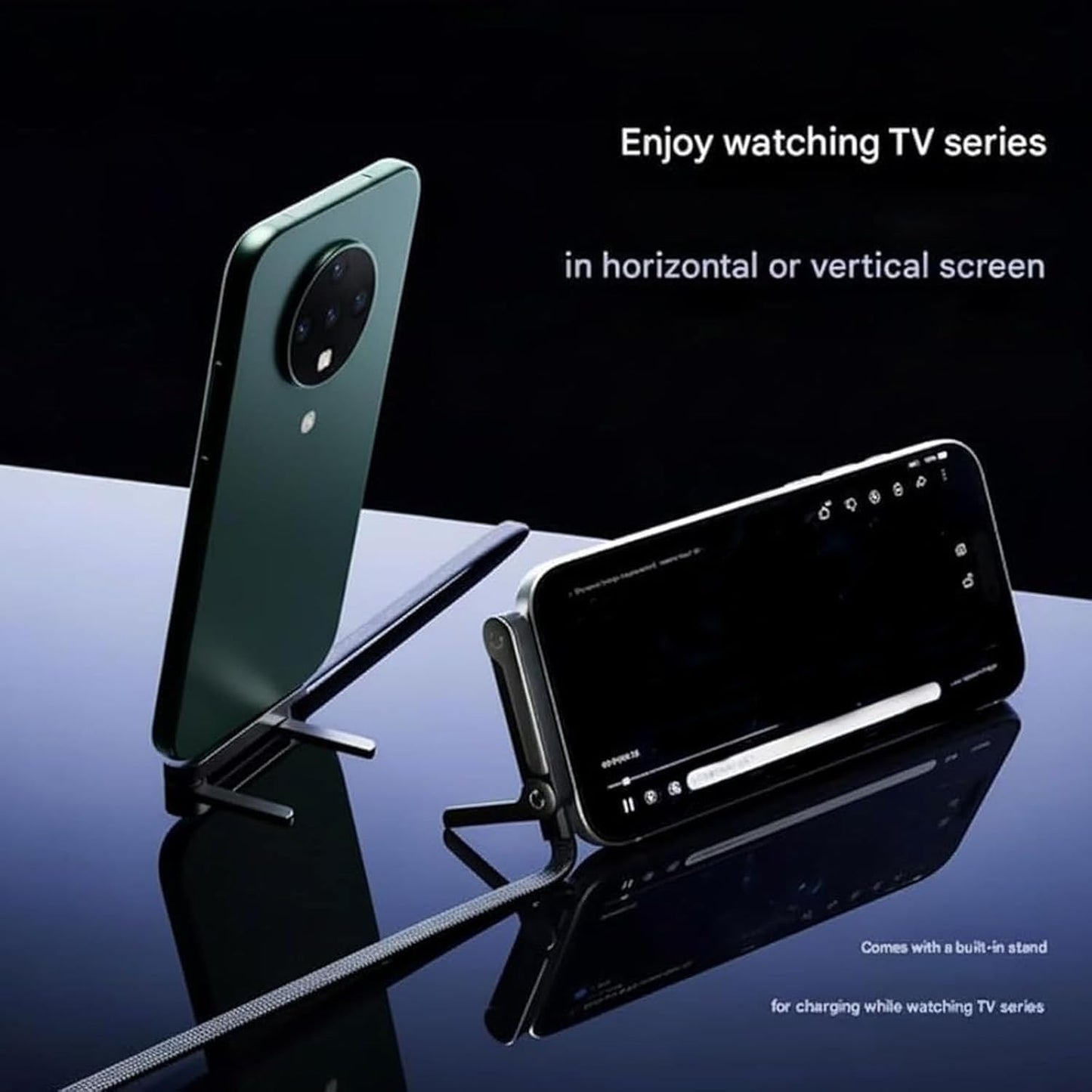 Câble Type-C 240W Ultra Rapide avec Support Téléphone Intégré