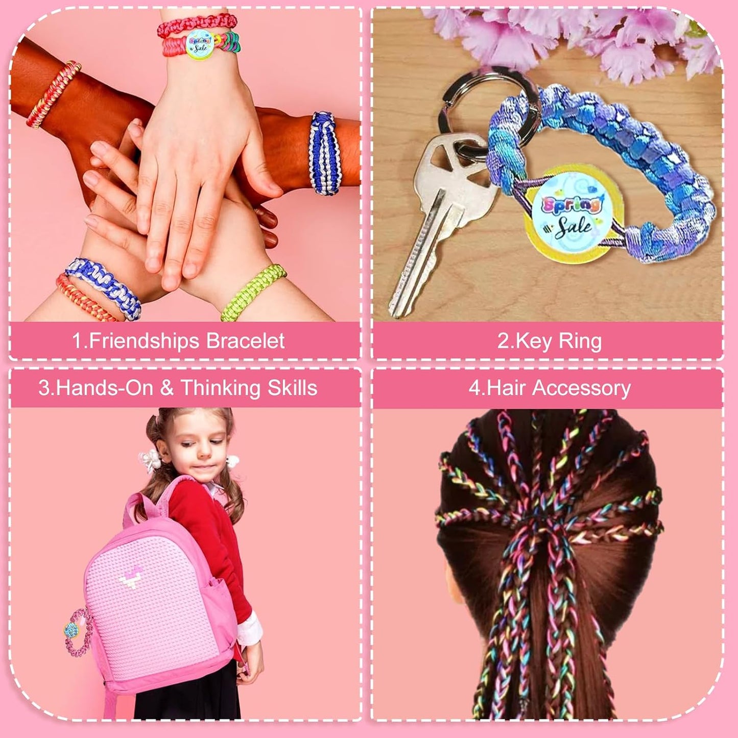 Kit Créatif pour Fabriquer des Bracelets Colorés