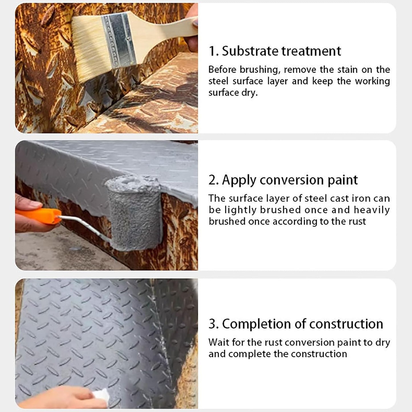 Peinture Convertisseur de Rouille – Protection Antirouille Professionnelle - 500 g