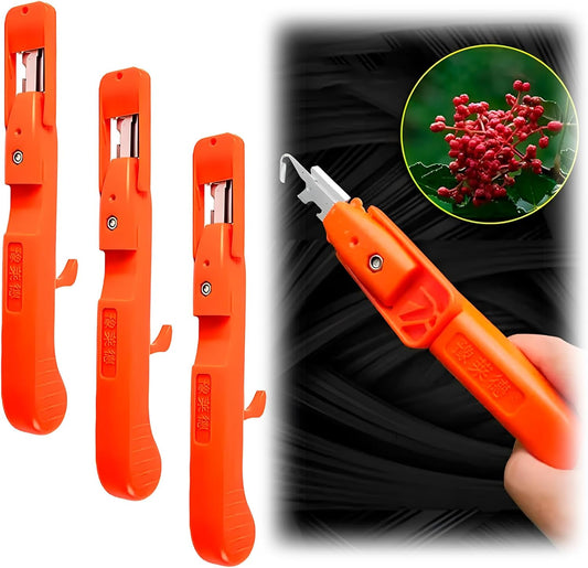 Outil de Récolte Multifonction – Couteau à Pouce et Sécateur pour Cueillette Rapide