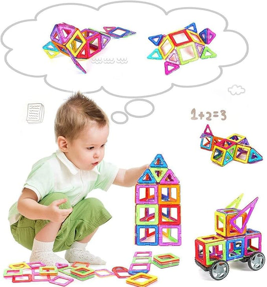 Blocs Magnétiques Éducatifs – Jeu de Construction Créatif pour Enfants
