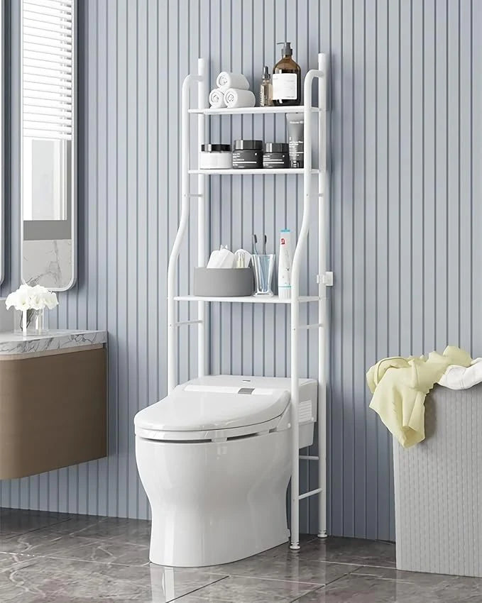 Étagère de rangement multifonctionnelle à 3 niveaux pour toilettes, organisateur de salle de bain