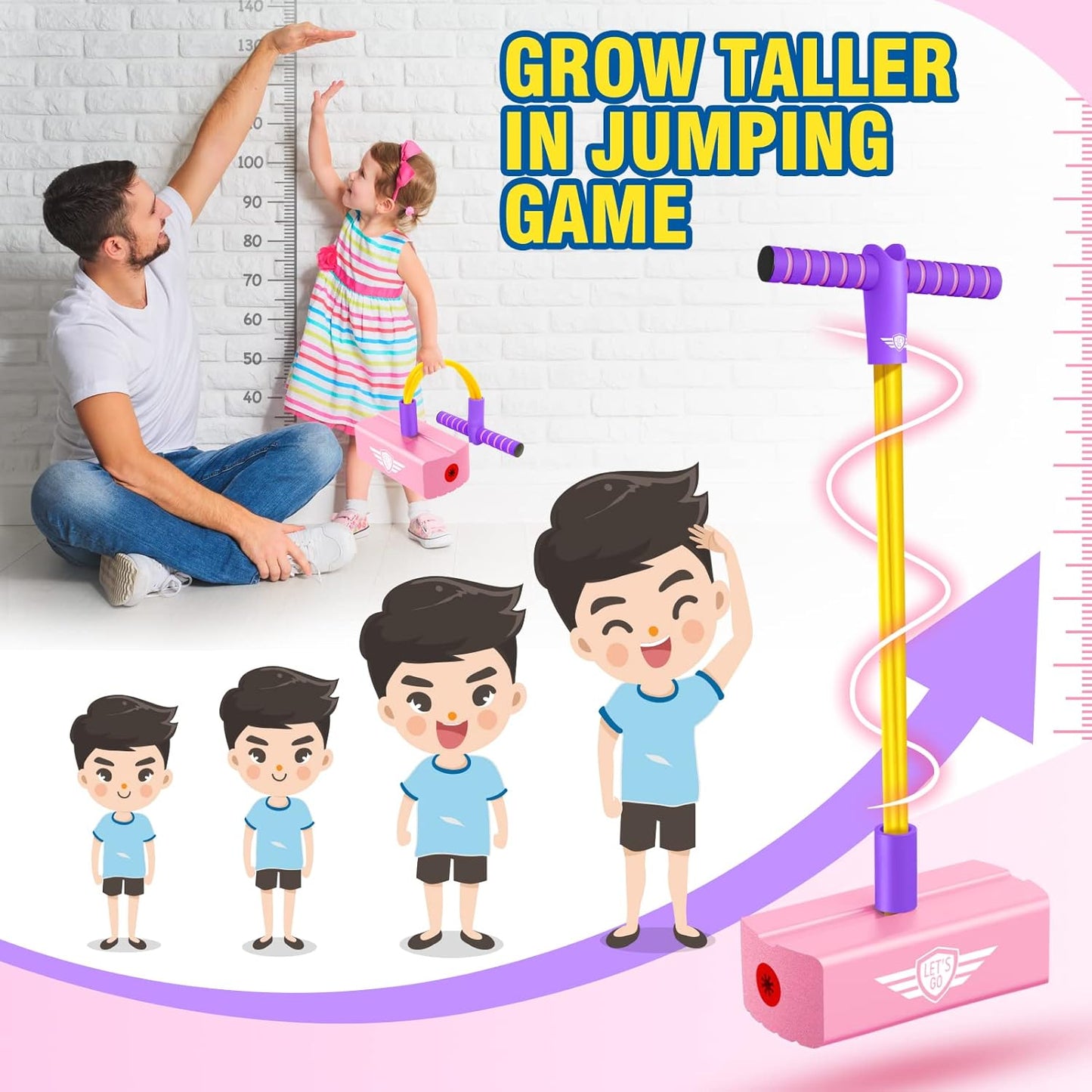 Un pogo stick / jouet sauteur pour enfants
