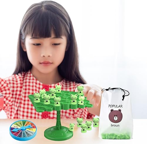 Jeu d’Équilibre Grenouilles Éducatif pour Enfants – Apprendre en S’Amusant