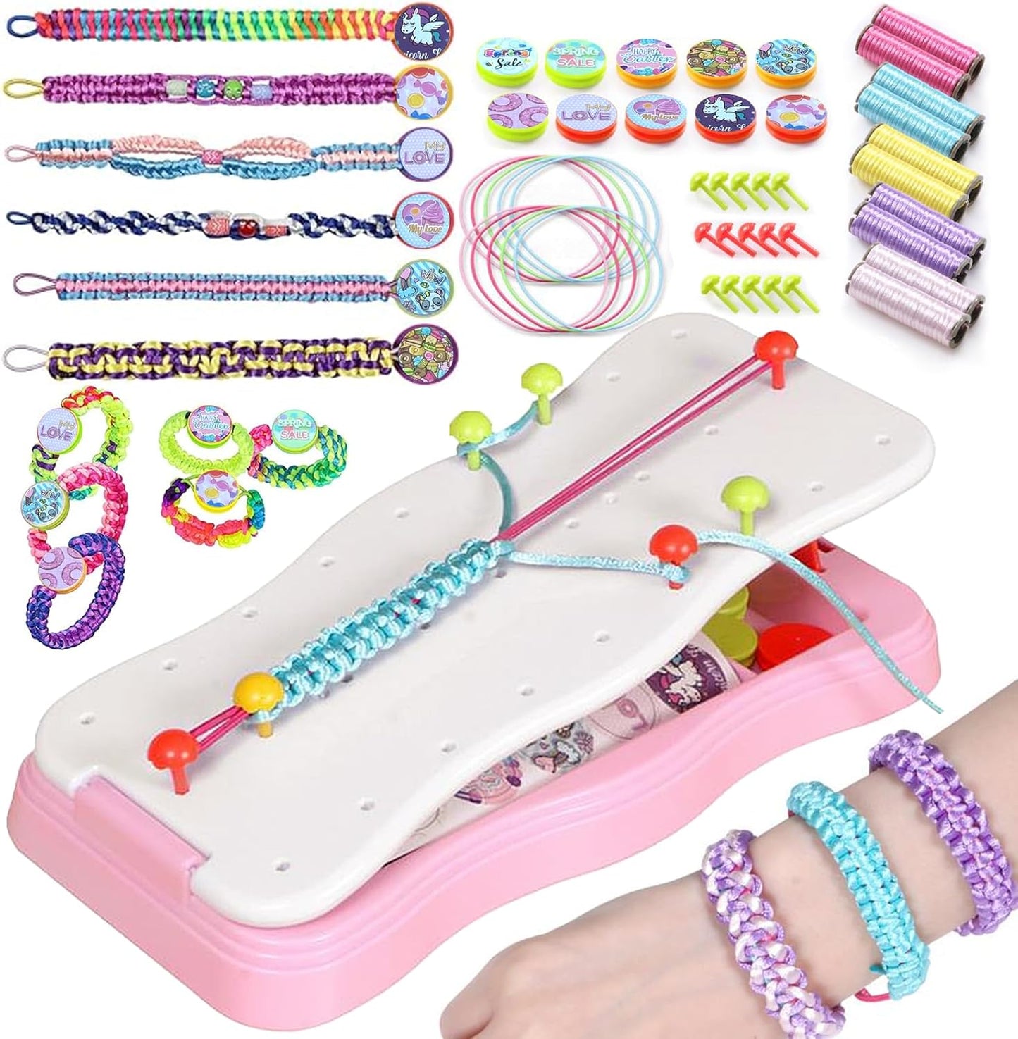 Kit Créatif pour Fabriquer des Bracelets Colorés