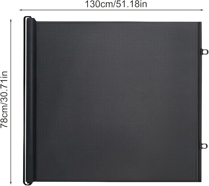 Barrière de Sécurité Rétractable pour Chiens et Chats – Filet de Protection Maison