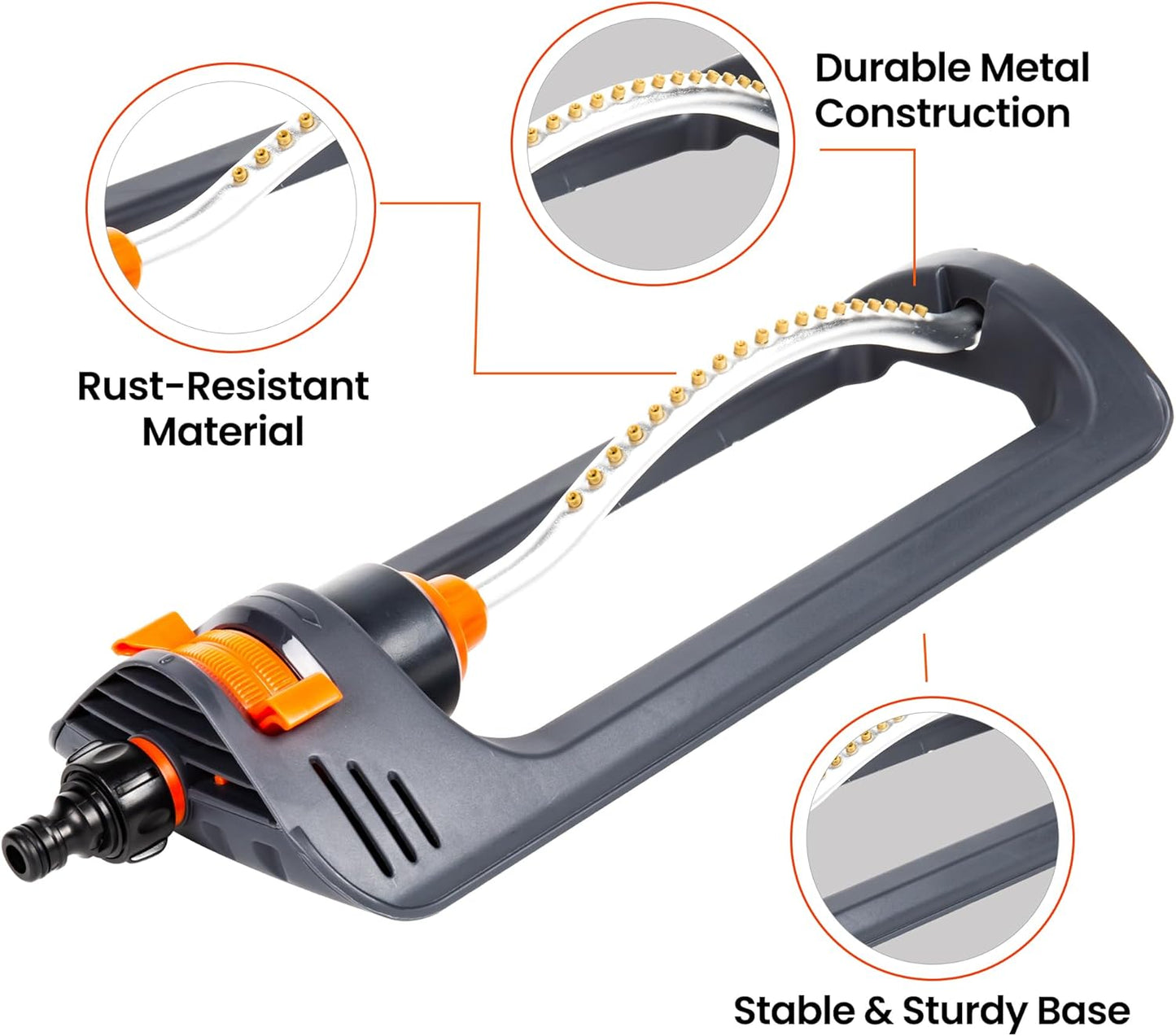 Arroseur Automatique Oscillant pour Jardin – Arroseur à Mouvement Auto-Balayant