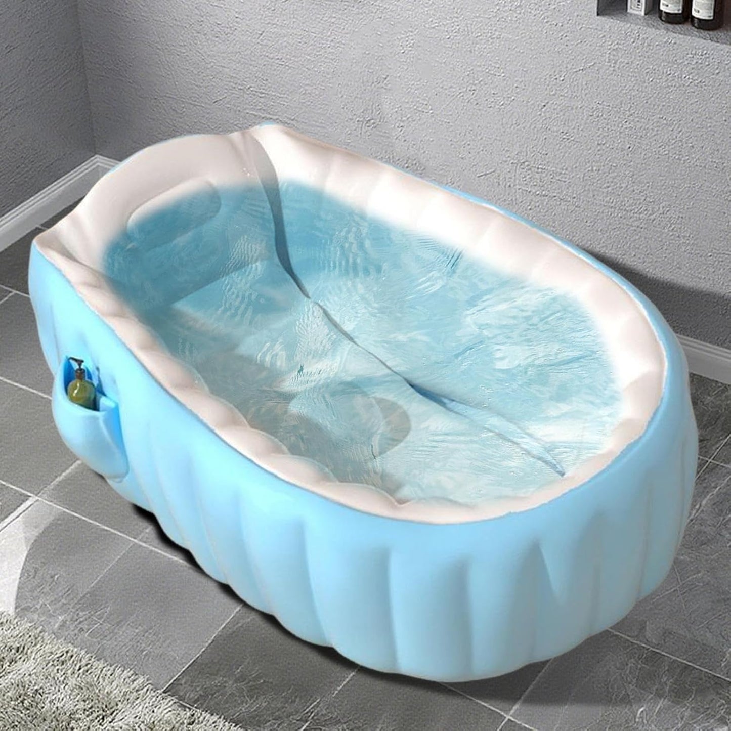 Pataugeoire Bébé Gonflable Portative – Mini Baignoire de Voyage