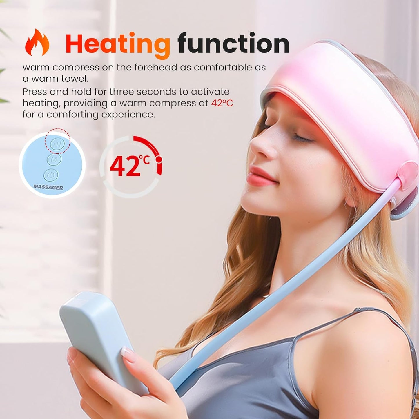 Masseur Électrique Rechargeable pour la Tête – Massage Airbag & Percussion du Cuir Chevelu