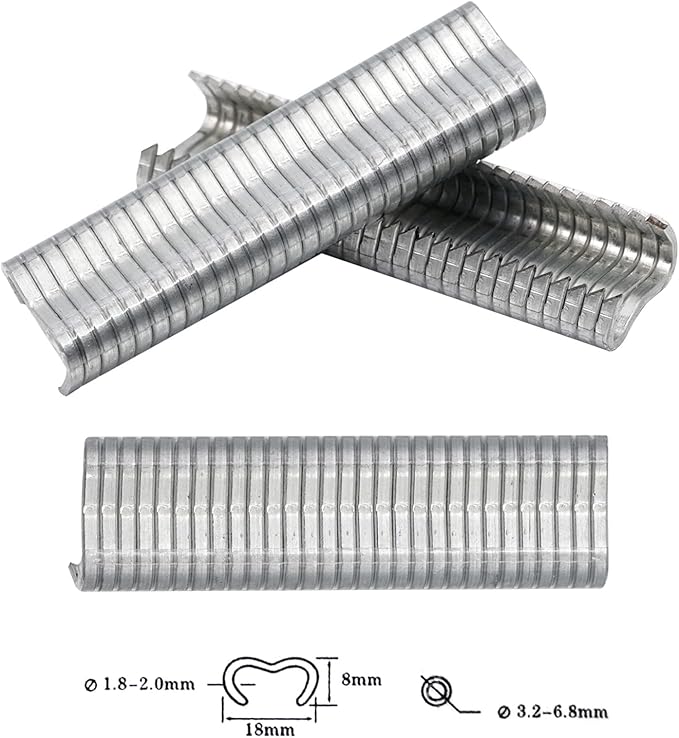 Pince à Anneaux Type M avec Agrafes – Assemblage Cage & Clôture