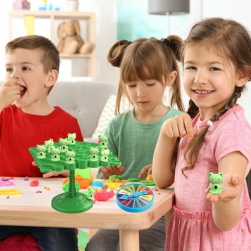 Jeu d’Équilibre Grenouilles Éducatif pour Enfants – Apprendre en S’Amusant