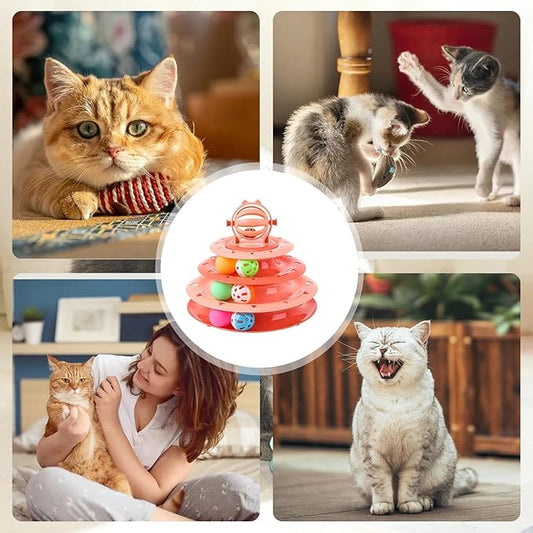 Jouet Interactif pour Chat  avec Boules Lumineuses