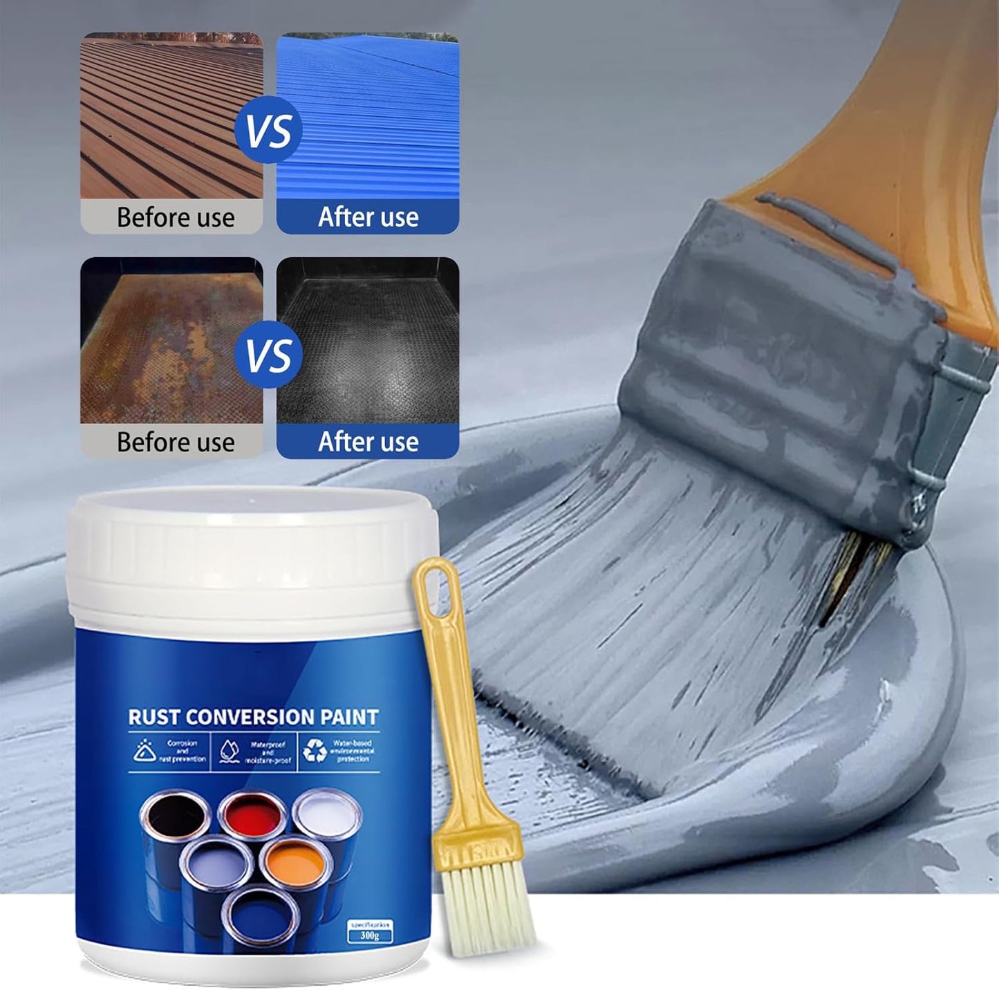 Peinture Convertisseur de Rouille – Protection Antirouille Professionnelle - 500 g