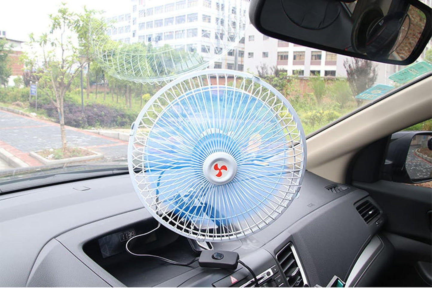 Ventilateur de Voiture à Pince 12V – Rotation 360°