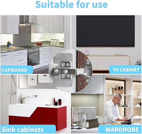 Outil de Réparation de Charnière d’Armoire (Plaque Métallique + Vis)