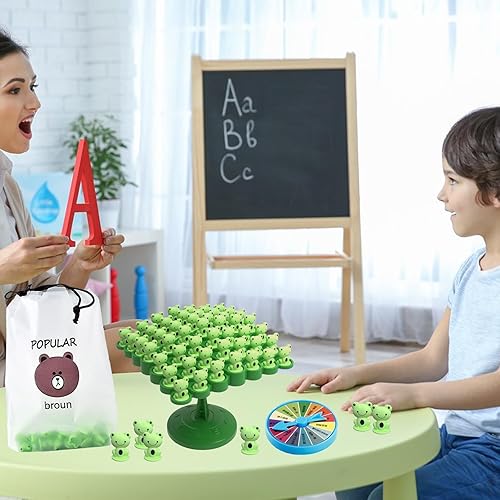 Jeu d’Équilibre Grenouilles Éducatif pour Enfants – Apprendre en S’Amusant