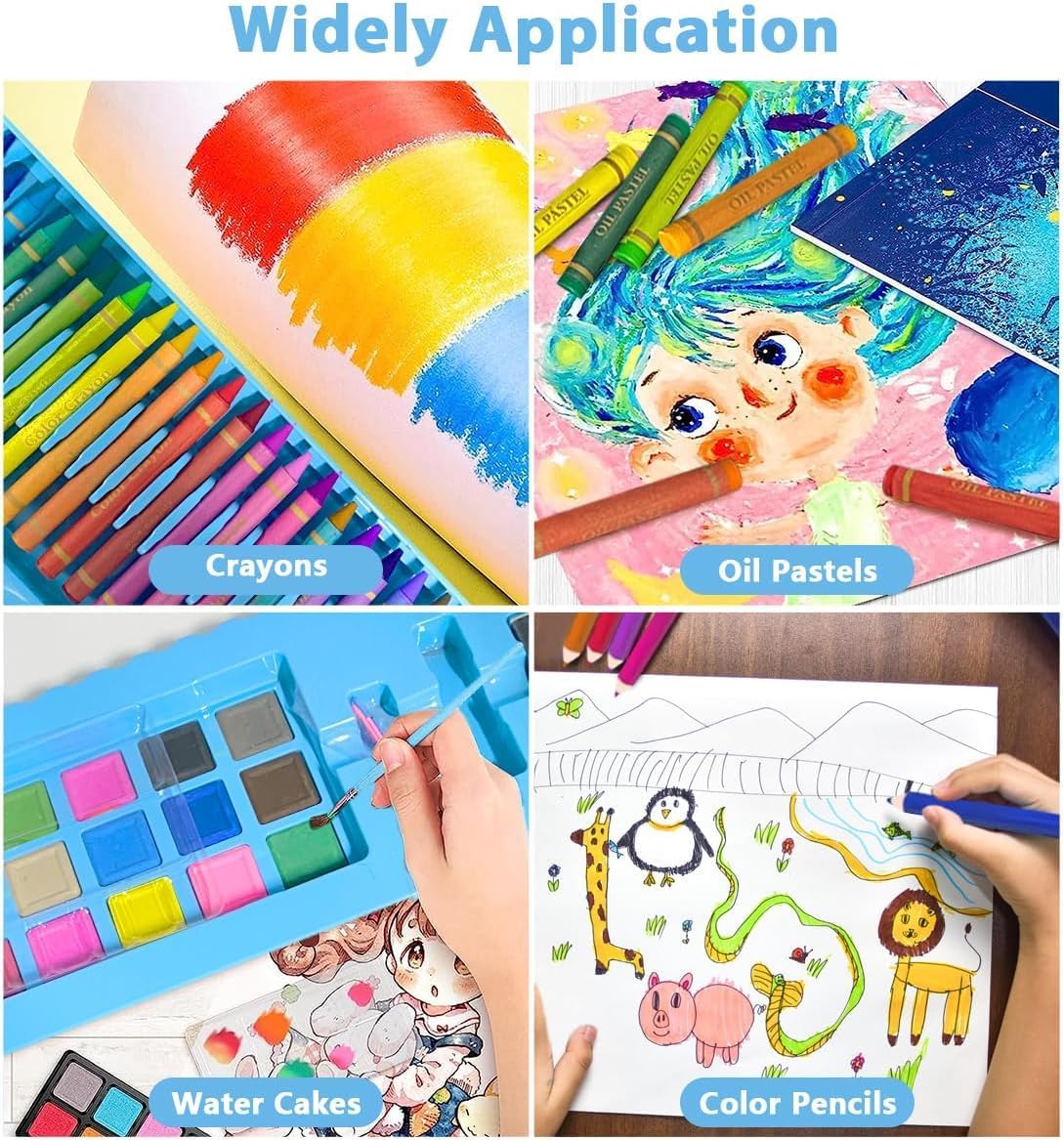 Mallette Artistique Complète pour Enfants – Kit de Dessin et Peinture