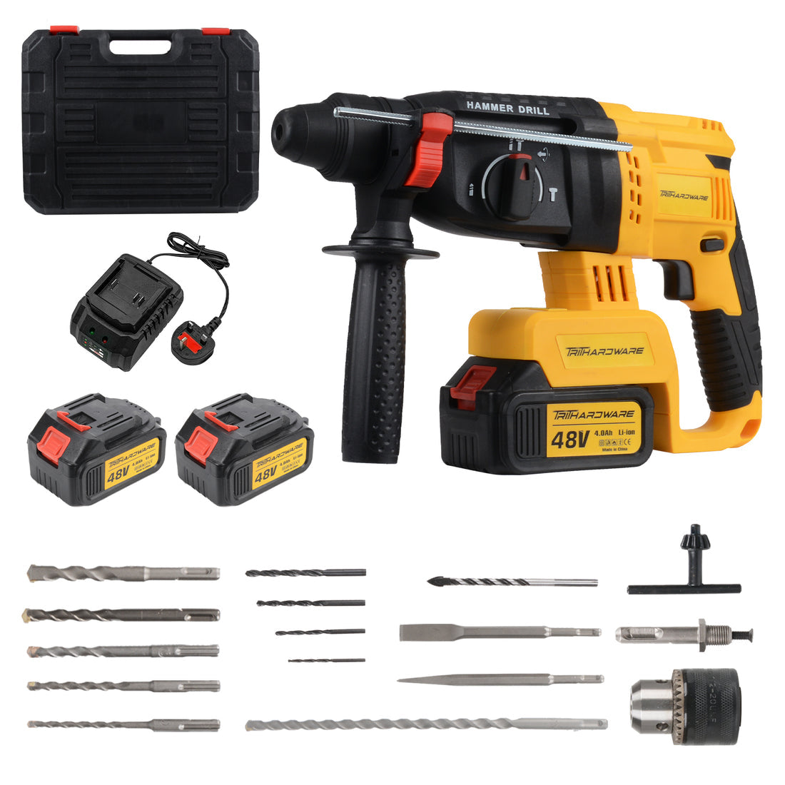 Perforateur-Burineur Sans Fil avec Coffret Complet