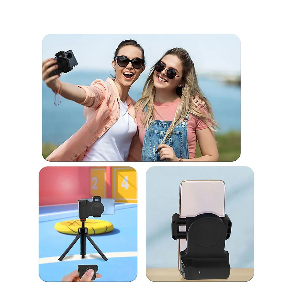 Poignée Selfie Bluetooth – Stabilisateur Vlog avec Lumière LED & Support Photo