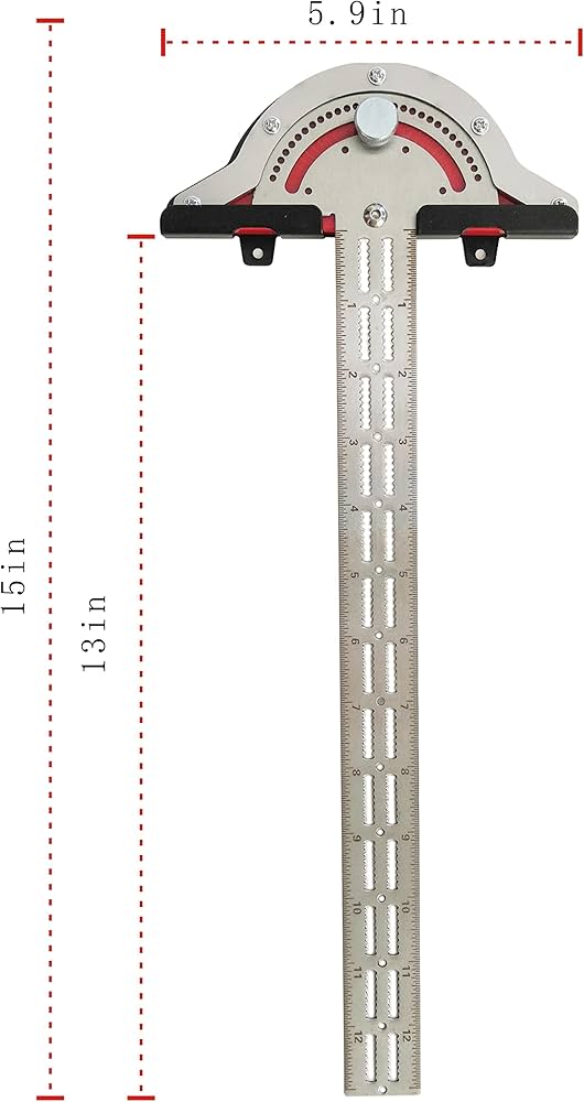 Règle d’Angle Multifonction Industrielle pour Menuiserie