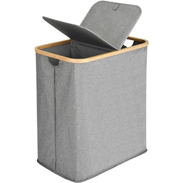Panier à Linge Double Compartiment avec Sac Amovible – Rangement & Tri Facile