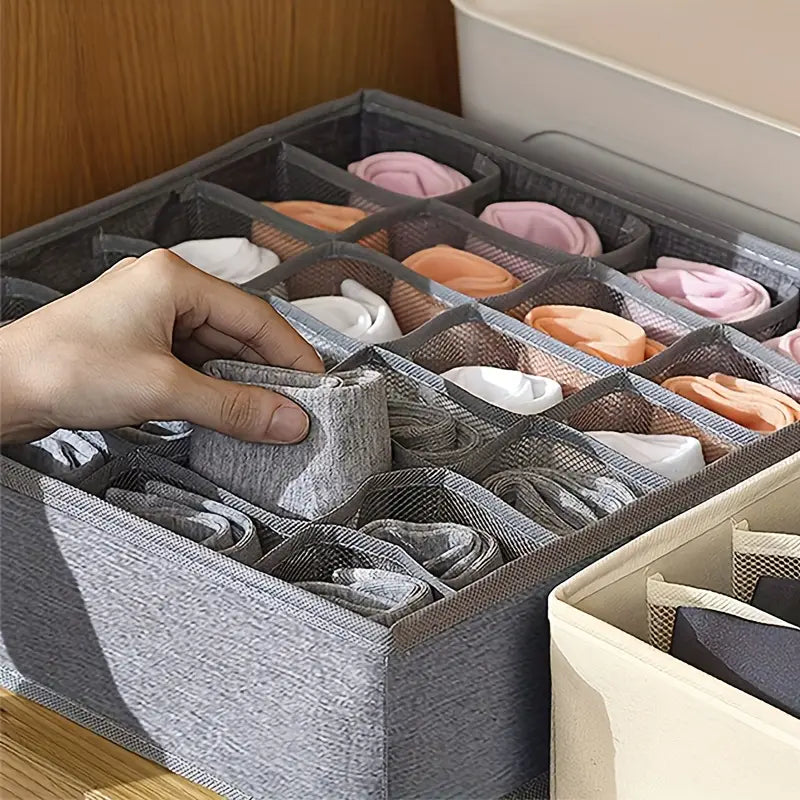 Boîte de Rangement Diviseur pour Chaussettes et Sous-vêtements - 4 Pièces