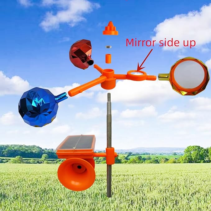 Répulsif Oiseaux Solaire 360° – Protection Toiture & Jardin